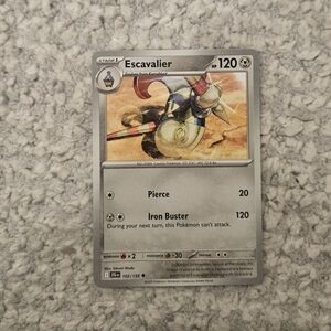 POKEMON TCG Card Escavalier Journey Together 102/159